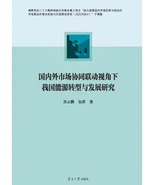 書封 国内外市场协同联动视角下我国能源转型与发展研究